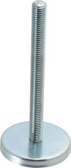 Gibraltar - 5/8-11 Bolt Thread, Stud Mount Leveling Pad & Mount - 500 Max Lb Capacity, 3-3/16" Base Diam, 6" Thread Length - Industrial Tool & Supply