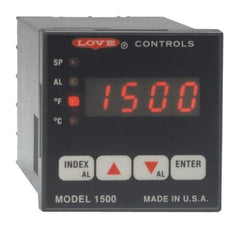 Dwyer - -350 to 2,500°F 1/16 DIN Temperature/Process Control - 4-Digit LCD Display, PID Control, 100-240 VAC/VDC - Industrial Tool & Supply