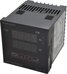 Dwyer - -350 to 2,500°F 1/4 DIN Temperature Control - Dual 4-Digit LCD Display, PID Control, 100-240 VAC/VDC - Industrial Tool & Supply