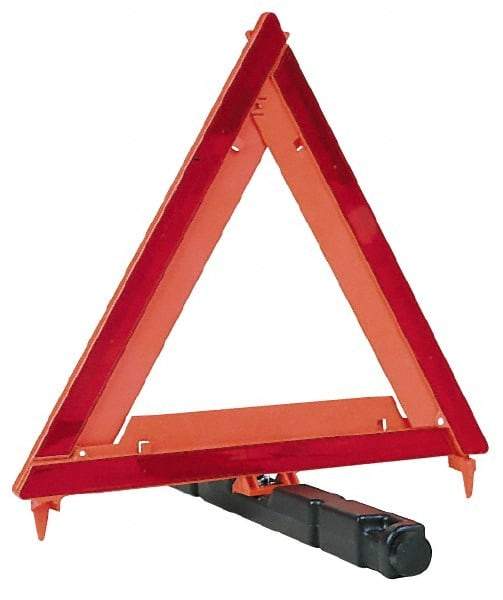 Peterson - 3 Piece Red Triangle Warning Kit - Plastic - Industrial Tool & Supply