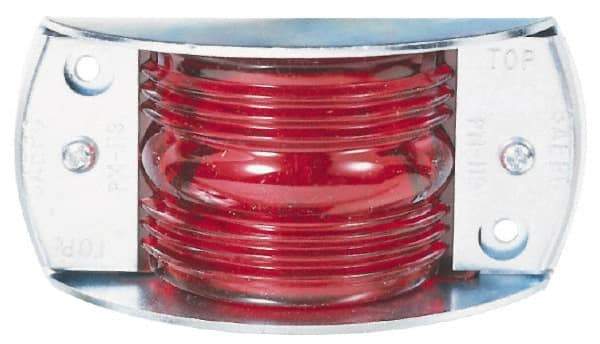 Peterson - 4-1/2" Long x 2-3/16" Wide, Amber Lens & Reflector - Steel, 12 Volt - Industrial Tool & Supply