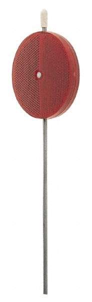 Peterson - 3" Diam, Red Lens & Reflector - Plastic - Industrial Tool & Supply