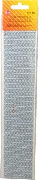 Peterson - 12" Long x 2" Wide, White Lens & Reflector - Plastic - Industrial Tool & Supply