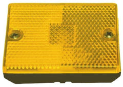 Peterson - 2-3/4" Long x 2-1/8" Wide, Red Lens & Reflector - Plastic, 12 Volt - Industrial Tool & Supply