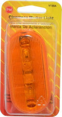 Peterson - 4-1/8" Long x 2" Wide, Amber Lens & Reflector - Plastic, 12 Volt - Industrial Tool & Supply