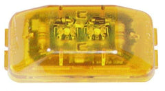 Peterson - 2-7/8" Long x 1-1/2" Wide, Amber Lens & Reflector - Plastic, 12 Volt - Industrial Tool & Supply