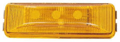 Peterson - 3-13/16" Long x 1" Wide, Amber Lens & Reflector - Plastic, 12 Volt - Industrial Tool & Supply