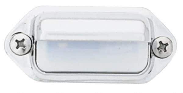 Peterson - 2" Long x 1-3/16" Wide, Clear Lens & Reflector - Plastic, 12 Volt - Industrial Tool & Supply