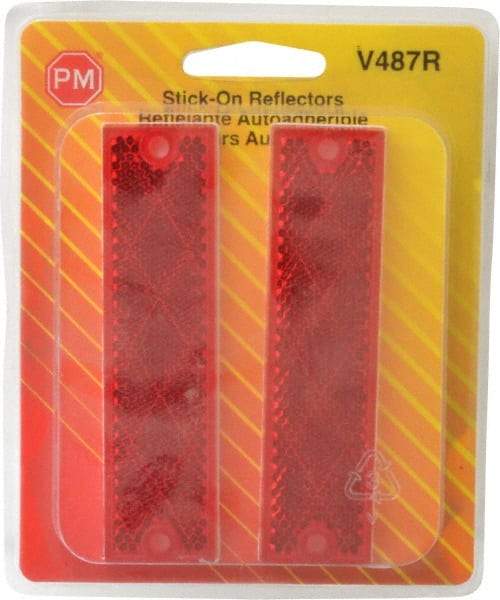 Peterson - Red Lens & Reflector - Plastic - Industrial Tool & Supply