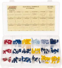 Value Collection - 175 Piece, Electrical Terminal Fastener Kit - Industrial Tool & Supply