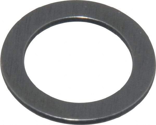 Precision Brand - 0.032" Thick, 3/8" Inside x 0.557" OD, Shortening Shim - 3/8" Screw, 1075 Spring Steel - Industrial Tool & Supply