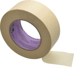 3M - 2" Wide x 60 Yd Long Tan Paper Masking Tape - Series 2040, 5.5 mil Thick, 23 In/Lb Tensile Strength - Industrial Tool & Supply
