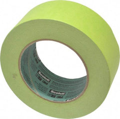 3M - 2" Wide x 60 Yd Long Green Crepe Paper Masking Tape - Series 2060, 6 mil Thick, 24 In/Lb Tensile Strength - Industrial Tool & Supply