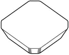 Kennametal - SEKN53 Grade KCPK30 Carbide Milling Insert - TiN/TiCN/Al2O3 Finish, 3/16" Thick, 5/8" Inscribed Circle - Industrial Tool & Supply