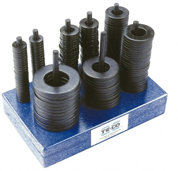 TE-CO - Washer Assortments Type: Flat Number of Pieces: 174 - Industrial Tool & Supply