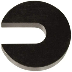 Gibraltar - 5/8" Bolt, 3/8" Thick, Black Oxide Finish, Case Hardened Steel C Washer - Grade 12L14, 21/32" Inside & 2-1/8" OD - Industrial Tool & Supply