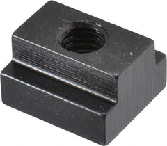 TE-CO - 1/2-13 Blind Tapped T Slot Nut - 11/16" Slot Width, 1-1/8 x 7/16" Base Width x Height, 1-1/4 x 3/4" OAL x Height - Industrial Tool & Supply