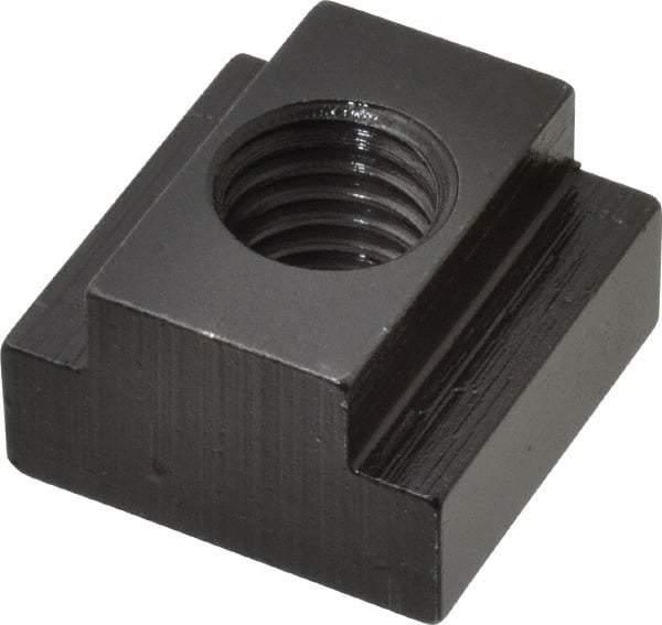 TE-CO - 5/8-11 Blind Tapped T Slot Nut - 3/4" Slot Width, 1-1/4 x 15/32" Base Width x Height, 1-1/4 x 3/4" OAL x Height - Industrial Tool & Supply