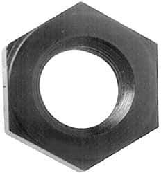 Gibraltar - 7/8-9 UNC Alloy Steel Right Hand Heavy Hex Jam Nut - 1-7/16" Across Flats, 31/64" High, Black Oxide Finish - Industrial Tool & Supply