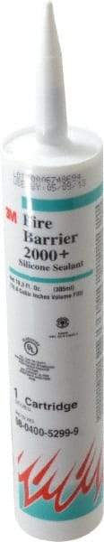 3M - 10.3 oz Cartridge Gray RTV Silicone Joint Sealant - -40 to 302°F Operating Temp, 90 min Tack Free Dry Time, Series 2000 - Industrial Tool & Supply