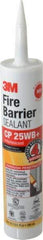 3M - 10.1 oz Cartridge Red Acrylic & Latex Caulk - -20 to 180°F Operating Temp, 10 min Tack Free Dry Time, Series CP 25WB - Industrial Tool & Supply