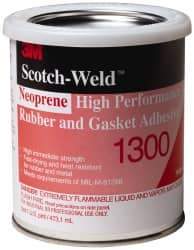 3M - 16 oz Can Yellow Butyl Rubber Joint Sealant - 300°F Max Operating Temp, 4 min Tack Free Dry Time, Series 1300 - Industrial Tool & Supply