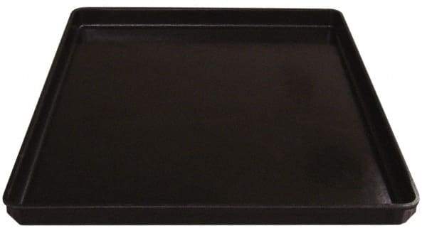 MFG Tray - 200 Lb Load Capacity Black Fiberglass Tote Container - Stacking, 26" Long x 20" Wide x 1-1/2" High - Industrial Tool & Supply