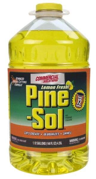 Pine-Sol - 144 oz Bottle All-Purpose Cleaner - Liquid, Lemon - Industrial Tool & Supply