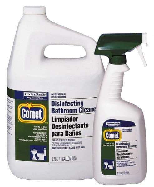 Comet USA LLC - 1 Gal Jug Liquid Bathroom Cleaner - Citrus Scent, Disinfectant, General Purpose Cleaner - Industrial Tool & Supply