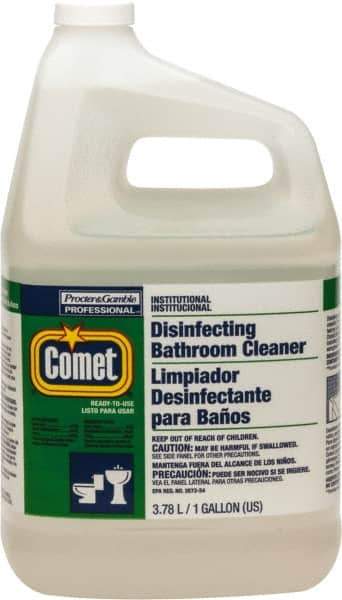 Comet USA LLC - 1 Gal Jug Liquid Bathroom Cleaner - Pleasant Scent, Disinfectant, General Purpose Cleaner - Industrial Tool & Supply