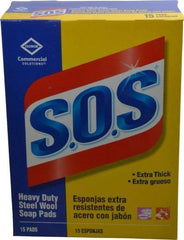 Value Collection - Steel Wool Scouring Soap Pad - Heavy-Duty, Blue/Gray - Industrial Tool & Supply