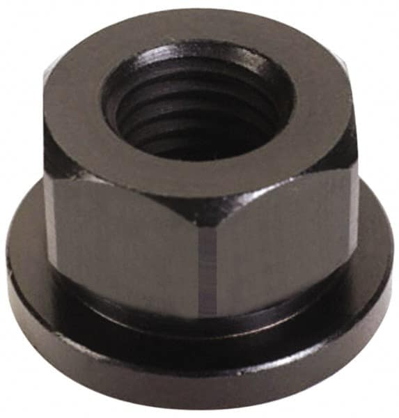 TE-CO - M10x1.50, 22mm Flange Diam, 13mm High, 17mm Across Flats, Flange Nut - Industrial Tool & Supply