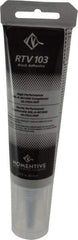 Momentive Performance Materials - 2.8 oz Tube Black RTV Silicone Joint Sealant - 400°F Max Operating Temp, 20 min Tack Free Dry Time, Series RTV100 - Industrial Tool & Supply
