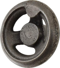 Gibraltar - 3", 3 Spoke Offset Handwheel - 1" Hub, Cast Iron, Plain Finish - Industrial Tool & Supply