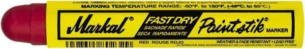 Markal - Red Paint Marker - Round Crayon Tip, Alcohol Base Ink - Industrial Tool & Supply