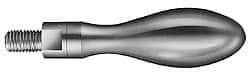 Value Collection - M5x0.8 Threaded Stem, Revolving Handwheel & Machine Handle - Plastic Cylindrical Handle, Steel Stem - Industrial Tool & Supply