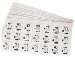 Tempil - 38°C Temp Indicating Label - 1 Rating - Industrial Tool & Supply