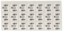 Tempil - 149°C Temp Indicating Label - 1 Rating - Industrial Tool & Supply