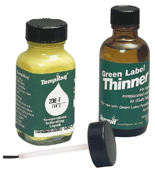 Tempil - 1,150°F Temp Indicating Liquid - 2 Ounce Container, 621°C - Industrial Tool & Supply