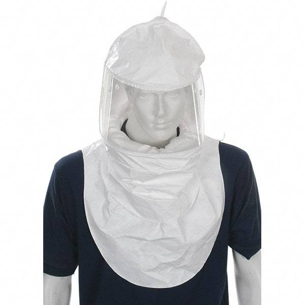 BULLARD - PAPR & Supplied Air (SAR) Headgear - CC20 DBL BIB WHT TYCHEM QC RESPIRATOR HOOD - Industrial Tool & Supply