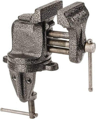Columbian - 3" Jaw Width x 2-1/2" Jaw Opening Capacity, 2-5/8" Throat Depth, Bench & Pipe Combination Vise - 3/8" Max Pipe Capacity, Swivel Base, Clamp-On Attachment, Cast Iron - Industrial Tool & Supply