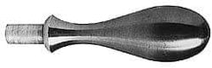 Gibraltar - 1/2" Press Fit Stem, Fixed Handwheel & Machine Handle - Carbon Steel Bulb Shape Handle, 15/16" Long Carbon Steel Stem, 5" OAL - Industrial Tool & Supply