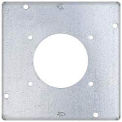 Cooper Crouse-Hinds - Electrical Outlet Box Steel Square Surface Cover - Industrial Tool & Supply
