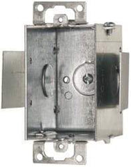 Cooper Crouse-Hinds - 1 Gang, (4) 1/2" Knockouts, Steel Rectangle Switch Box - 3" Overall Height x 2" Overall Width x 2-1/2" Overall Depth - Industrial Tool & Supply
