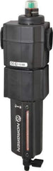Norgren - 1/2" Port Coalescing Filter - Aluminum Bowl, Manual Drain, 250 Max psi, 0.01 Micron Rating, 3.15" Wide x 11.4" High - Industrial Tool & Supply