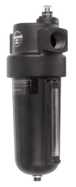 Norgren - 2" Port Coalescing Filter - Aluminum Bowl, Automatic Drain, 250 Max psi, 0.01 Micron Rating, 8.22" Wide x 27.12" High - Industrial Tool & Supply