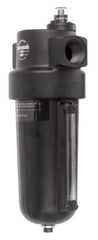 Norgren - 2" Port Coalescing Filter - Aluminum Bowl, Automatic Drain, 250 Max psi, 0.01 Micron Rating, 8.22" Wide x 27.12" High - Industrial Tool & Supply