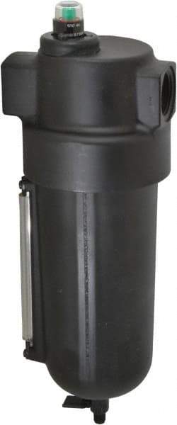 Norgren - 1" Port Coalescing Filter - Aluminum Bowl, Manual Drain, 250 Max psi, 0.01 Micron Rating, 4-3/4" Wide x 13-1/4" High - Industrial Tool & Supply