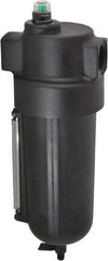Norgren - 1" Port Coalescing Filter - Aluminum Bowl, Manual Drain, 250 Max psi, 0.01 Micron Rating, 4-3/4" Wide x 13-1/4" High - Industrial Tool & Supply