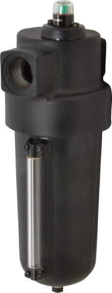 Norgren - 1" Port Coalescing Filter - Aluminum Bowl, Automatic Drain, 250 Max psi, 0.01 Micron Rating, 4-3/4" Wide x 13-1/4" High - Industrial Tool & Supply